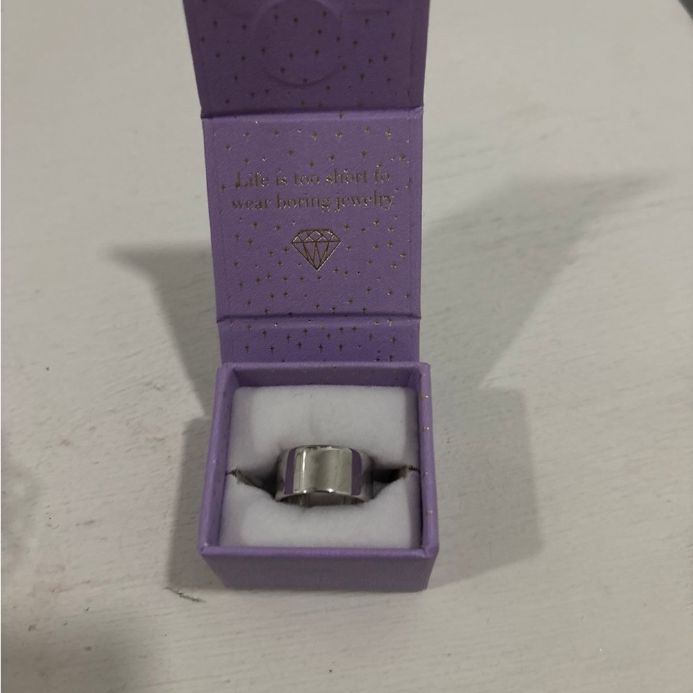 Atlas Thick Band Ring by Melinda Maria